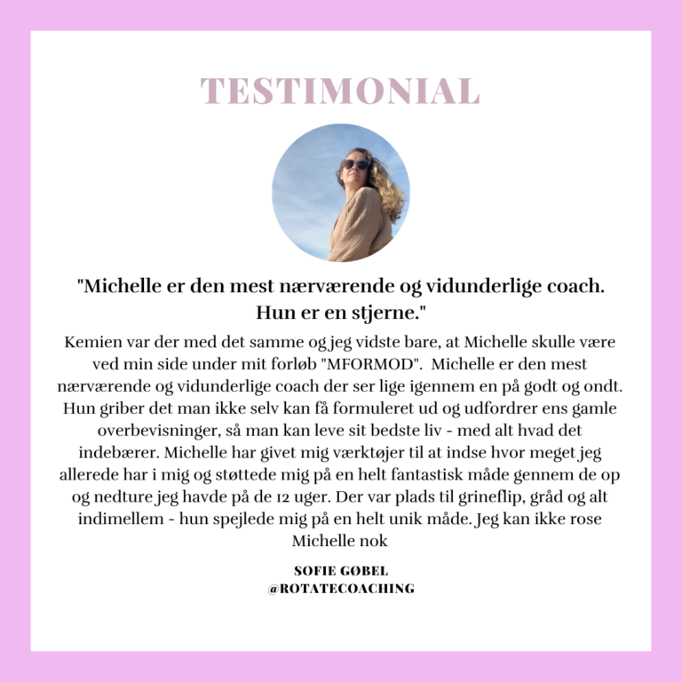 Sofie MFORMOD Testimonial